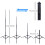 Adjustable Height Tripod, Wireless Bluetooth Remote Control Enabled Selfie Stick Tripod with Universal Phone Holder, 5-Section Foldable Design for 6