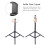 Adjustable Height Tripod, Wireless Bluetooth Remote Control Enabled Selfie Stick Tripod with Universal Phone Holder, 5-Section Foldable Design for 7