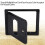 Flush Mounted Access Panel for Walls, Surface Mounted Steel Material Inspection Hatch with Reversible Panel Design, Concealed Hinge for Indoor Use, 6