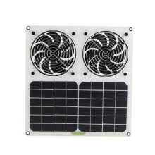 Dual Solar Fan 12in Waterproof Outdoor