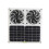 Solar Powered 12in Twin Fan Waterproof 12