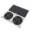 Solar Powered 12in Twin Fan Waterproof 15