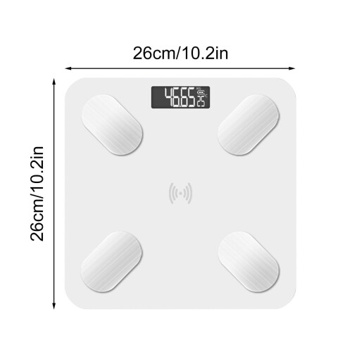 Bluetooth Smart Body Scale with BMI and Body Fat Measurement 1