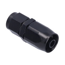 6AN Aluminum Oil Gas Line Fitting AN‑6 Hose End Adapter Black Straight Swivel