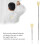 4pcs Extendable Back Scratcher 16.6-42.5cm Steel 4