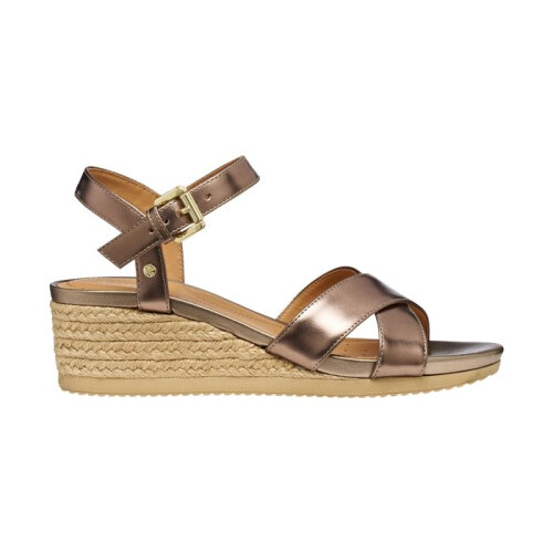 Geox Sandale Compensée Cuir Geox Ischia D02HHC 00022 - Noir 1