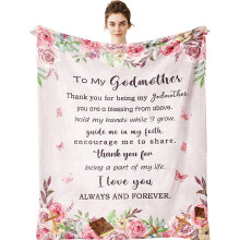 Manta Cristã para Mulheres – Cobertor Católico Inspirador (76 x 102 cm), Ideal para Presentes Espirituais e de Melhoras