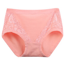 Mutandine da donna oversize per il ciclo mestruale, tinta unita, pizzo, taglie forti, vita alta, a prova di perdite, in cotone, pantaloncini intimi