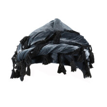 Turbán fejkendő férfiaknak, szatén bélésű turbán nőknek, vintage csavart bársony durag ajándékok, szürke M