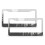 Abstract Moon License Plate Cover Set Metal 2 pcs 1