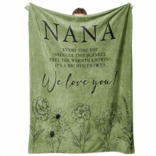 Gaver til bedstemor, bedstemor, nana Gigi Mimi, unikke fødselsdagsgaver til bedstemor fra børnebørn, bedstemortæppe til mors dag,