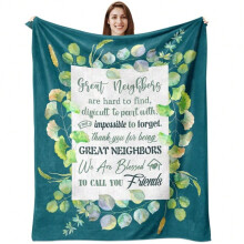 HELLOYOUNG flannel blanket soft cozy single-sided quilted