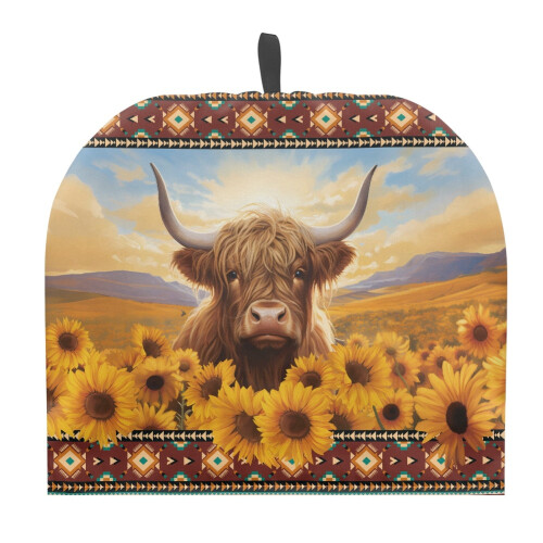 Τσάι Highland Cow Cozy για τσαγιέρα – Συμβατό με τυπικούς βραστήρες, θηλιά κρεμάσματος,