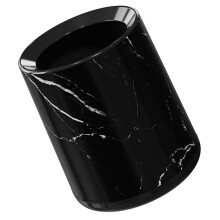 Decoratieve prullenbak met marmerpatroon voor de badkamer, kleine afvalbak voor keuken, slaapkamer en kantoor, schattige mini-prullenbak voor op het