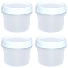 Boîtes de congélation empilables et hermétiques avec couvercles à visser, réutilisables (4 pièces, 160 ml, multicolores)