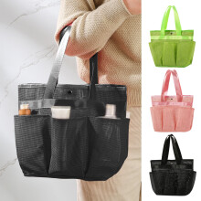 Organisateur de douche en filet, panier étanche, hygiène et aération optimales, sac de voyage spacieux, organisation pour salle de bain et salle
