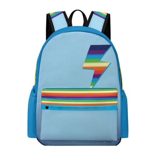 Mochila Anime de 17 polegadas em tecido Oxford com estampa de desenho animado.