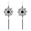 Spider Web Stud Earrings Halloween Gothic Jewelry 1