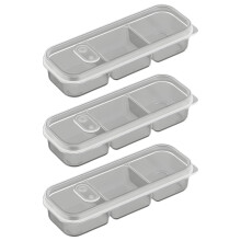 Boîtes alimentaires respirantes (lot de 1/3/6 pièces) - Conception transparente sans BPA - Idéales pour la préparation des repas au