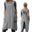 Women's Cross-Back Pinafore Apron with Pockets 1