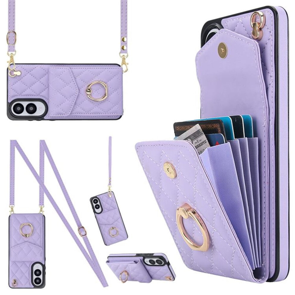 Premium Pu Leather Wallet Case For Samsung Galaxy S25 Edge 5G – Rfid Shielding, Adjustable Ring, Detachable Crossbody & Wrist Strap 9482726183303