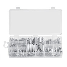 Assorted Spring Kit, Galvanized Steel Compression Extension Springs For Widespread Use In Tools Equipment And Construction