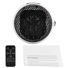 Calefactor moderno que ahorra espacio, calefactor cerámico silencioso de material ABS con diseño de bajo consumo energético, termostato ajustable,
