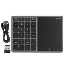 Portable Size Wireless Number Pads, Numeric Keypad With Ergonomic Tilt And Touchpad, Auto Sleep Function For Energy Efficiency