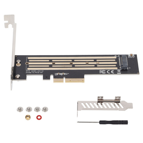 Προσαρμογέας M.2 σε PCIe με ψύκτρα, εξαιρετικά παχύς επιχρυσωμένος σχεδιασμός για