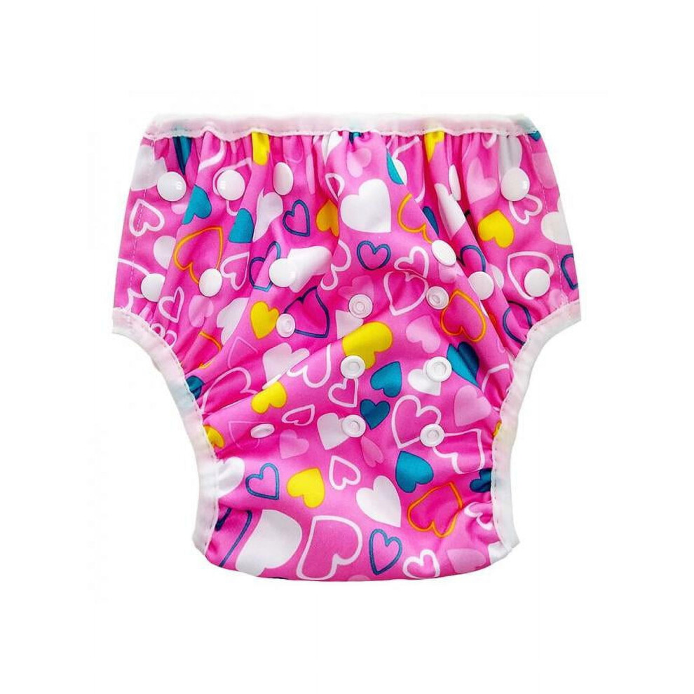 Baby and Toddler Boys and Girls Snap Reusable Absorbent Swim Diaper Baby Neutral Reusable Waterproof Pants Underwear