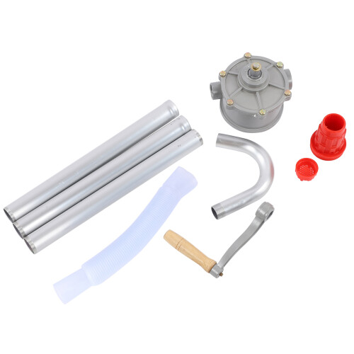 Barrel Pump for Diesel & Cooking Oils, With Filtering Function, Quick Assembly & Disassembly for Easy Storage