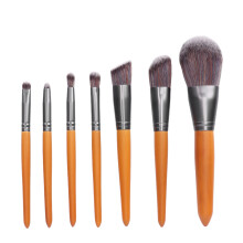 Wooden Handle Makeup Brush Set, Portable Beauty Tools With Hypoallergenic All-Vegan Synthetic Fibers, Super Soft Powder Brush For Travel, Effortless