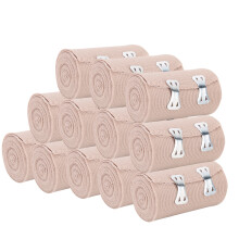 Cuttable Length Washable Reusable Elastic Bandage For Sports Wrap, Adjustable Tightness Compression Support, Skin Tone Design Portable Bandage For