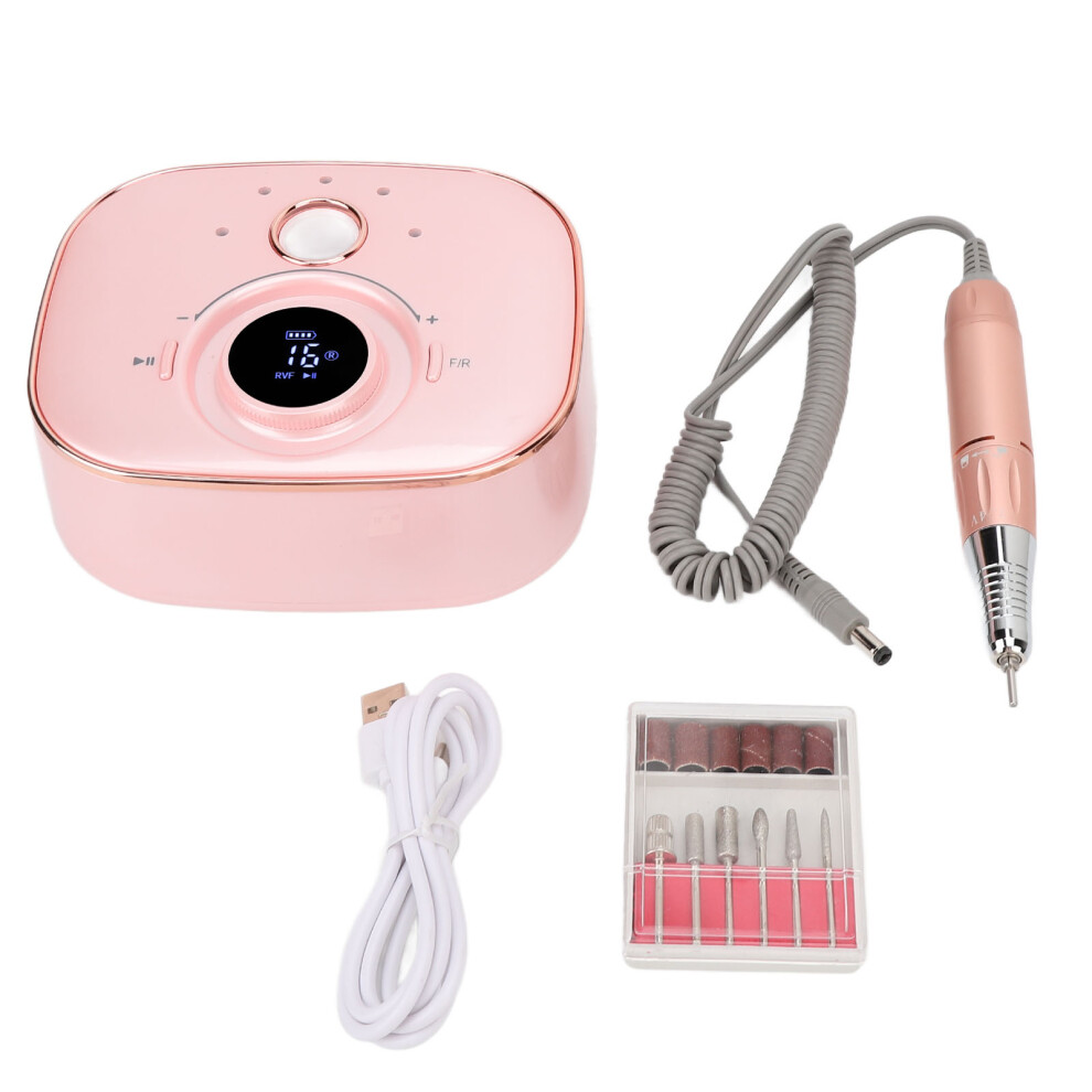 Salon-Quality Nail Drill, Comprehensive Nail Maintenance Rechargeable Manicure Machine with Adjustable Speed for Precise and Gentle Grooming
