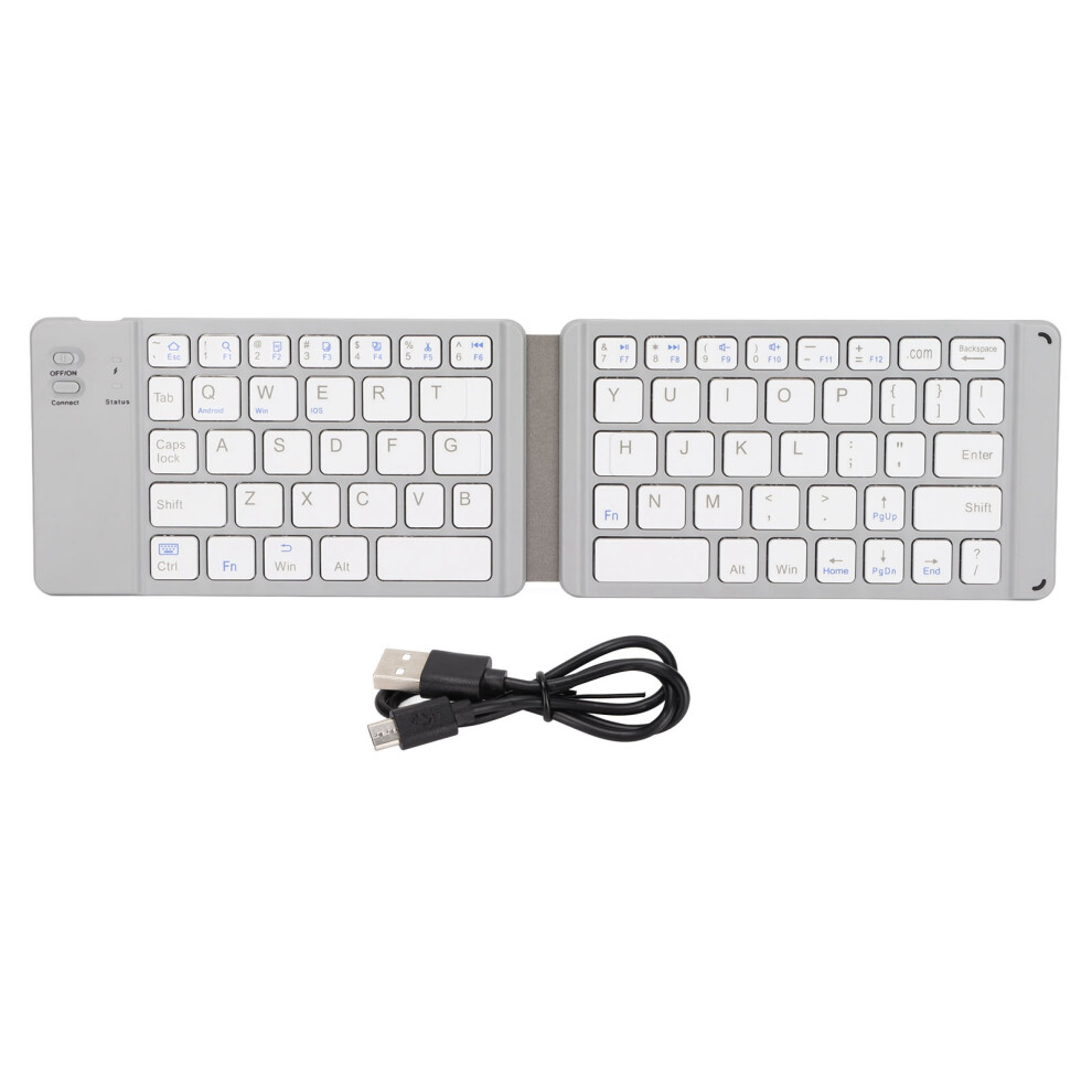 Rechargeable Battery Foldable Keyboard, Premium Typing Experience With Scissor-Switch Mechanism, Full Size Keyboard For Seamless Typing On Ios, 9175034788796