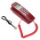 Red Corded Phone with Clear Sound, Unique Handset Volume Control, Extra Long Handle Cord, Flash Function, Redial Feature, Ringer Sound Selectable, 1