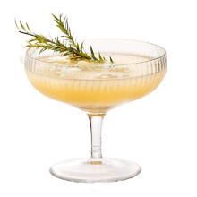 Champagne Glass Ribbed Body 1 Pcs 6.76 Oz