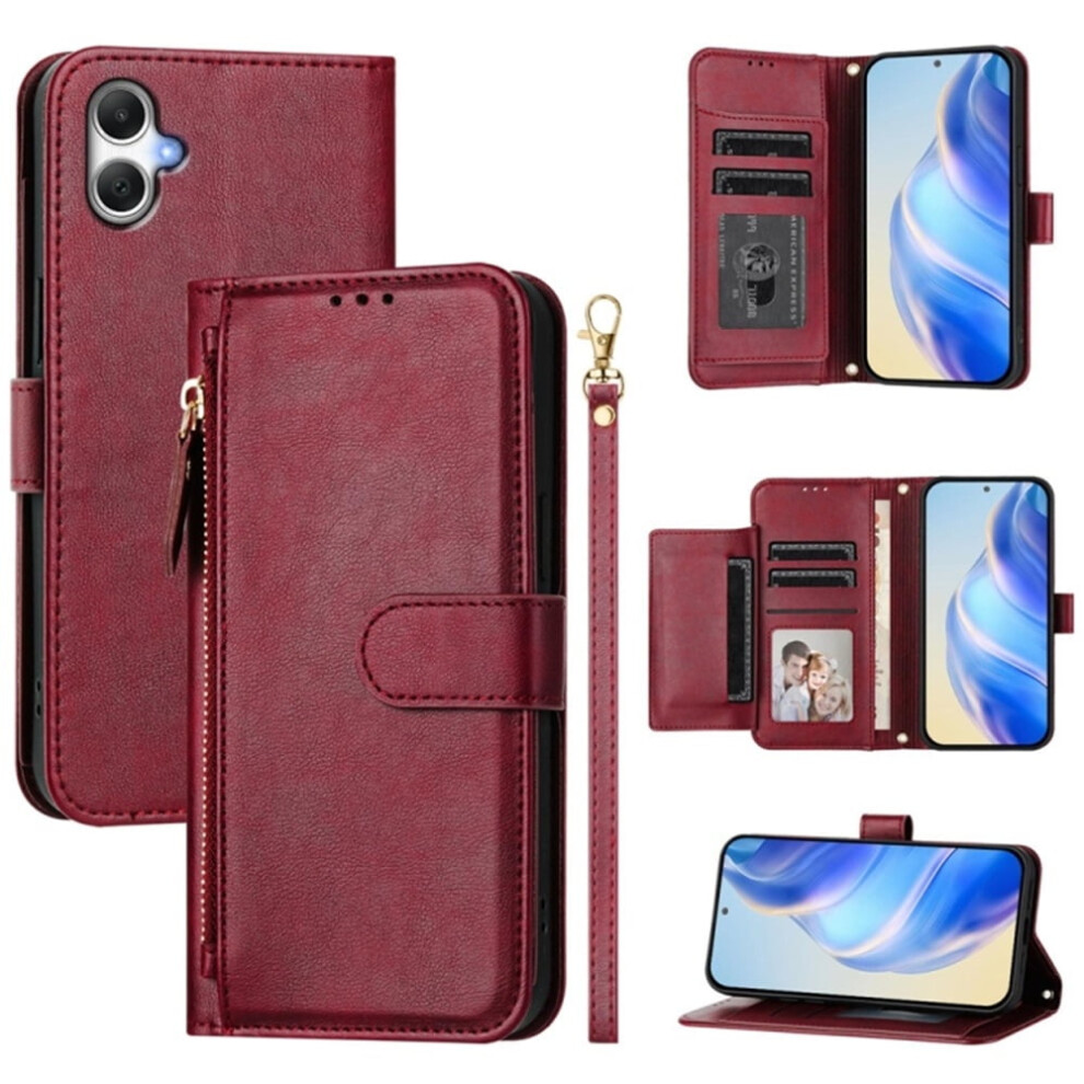 Leather Wallet Case For Samsung Galaxy A06 4G/5G 6.7 Purple 975221352590