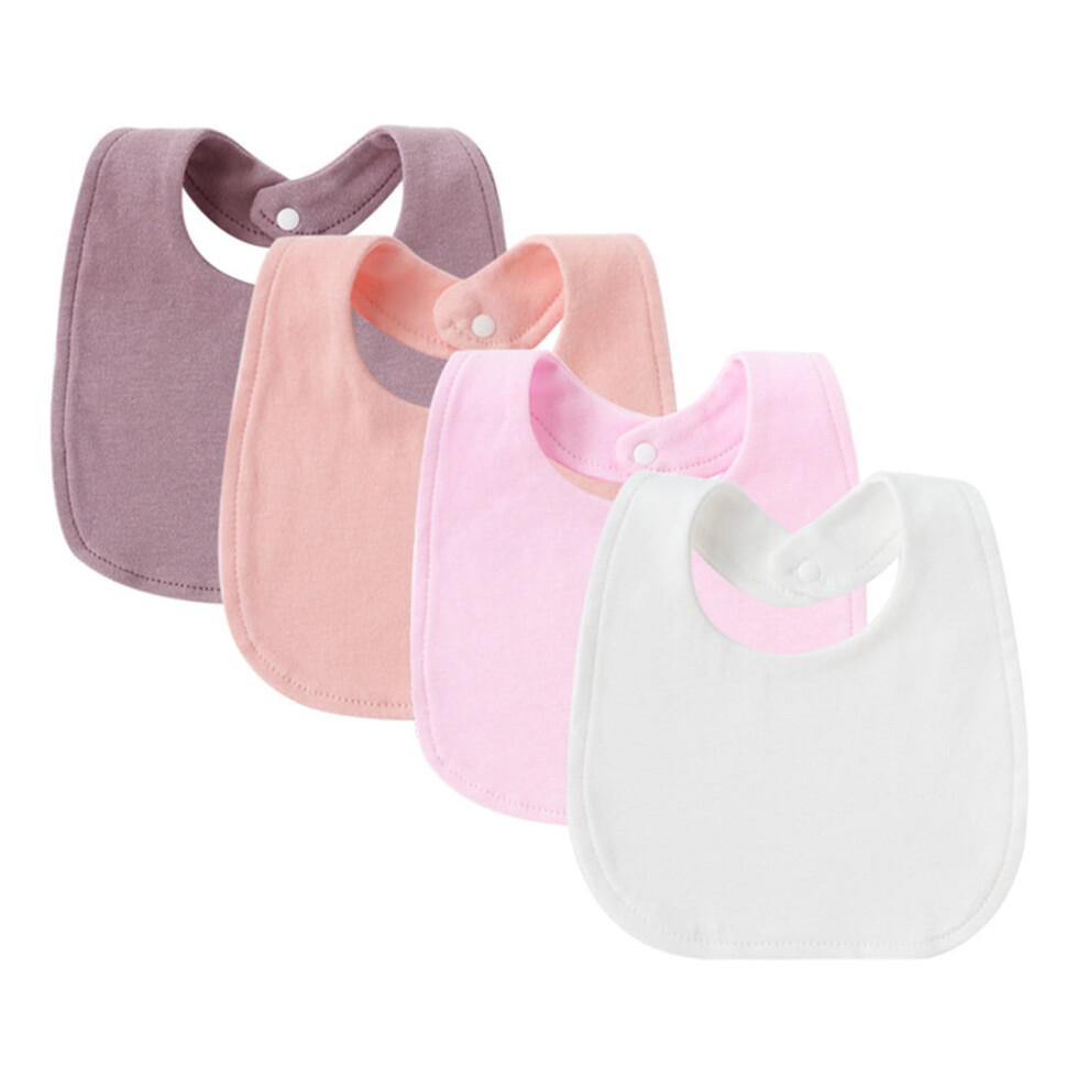 4pcs Newborns Drooling Bib Breathable Burp Cloth for 0-24 Months Baby Comfortable Saliva Towel for Toddler
