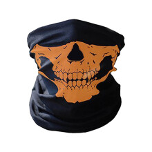 Skull Ghost Mask Halvmask – Svart Motorcykel För Män Med Cool Design – Motorcykel Ansiktsmasker För Män