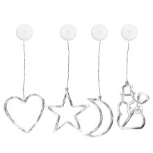 Energy-Saving Suction Cup Lights for Christmas Window Decor, Indoor Christmas Decorations with Soft Warm Light and High Brightness