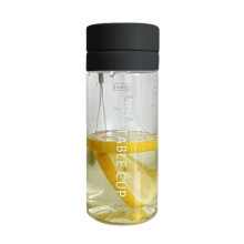 Portable Summer Reserve Water Bottle with Fruit & Ice Filter, Leak-proof, Lightweight, Clear Plastic – Compatible with Outdoor, Home & Sports