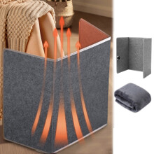 Nouveau chauffe-jambes et chauffe-pieds sous bureau, chauffage d'appoint portable pour la maison et le travail, pliable et silencieux (avec