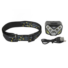 Bandeau ajustable, la clé du confort lors de vos activités de plein air, associé à une lampe frontale LED ultra-lumineuse et à un capteur de