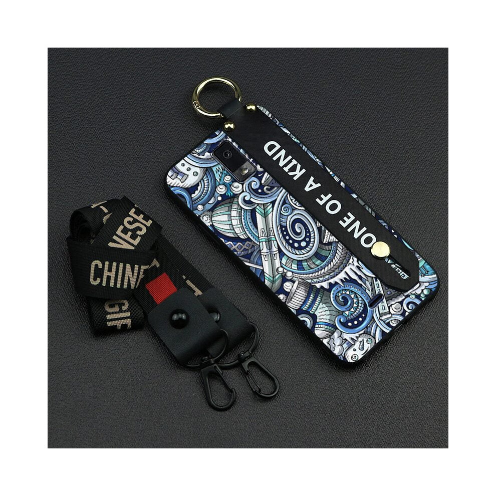 Shockproof Phone Case For Blu View3/B140dl Â Dust-Resistant, Wrist Strap, Protective Ring, Graffiti Design, Anti-Knock & Durable 9193271142836