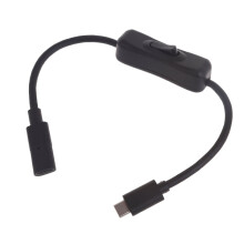 Cabo de extensão USB-C para USB-C, 10 Gbps, USB-C macho para fêmea, 20 V