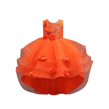Rochie tutu cu volane roz pentru fete 5-12 ani – Rochie de prințesă din dantelă fără mâneci cu tiv lung, Rochie de bal din tul pentru nuntă,