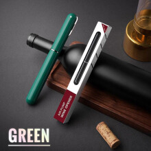 Tire-bouchon Liquidation Wine Needle – Ouvre-bouteille pneumatique à stylo unique, vert, compatible avec les bouteilles de vin