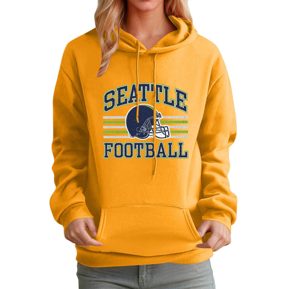 Womens Signature Pullover Hoodie New England Football-Inspired Sweatshirt, Relaxed Unisex Fit-image-OPC-PSBFYYJ-NEW