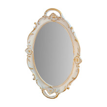 Plateau de rangement et de service en céramique, assiette à dessert vintage en miroir sculpté pour gâteaux/bijoux, élégant plateau à thé